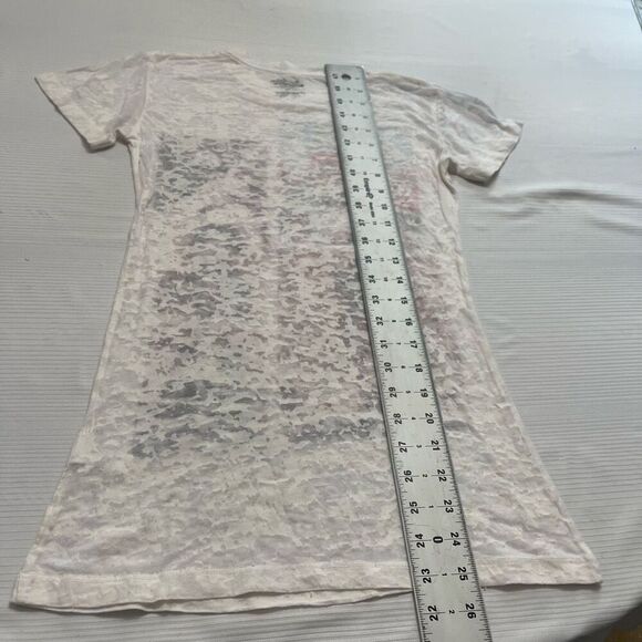 Rock Icons Jimmy Hendrix Women’s Y2k Burn Out T-Shirt Size Medium New - Picture 6 of 6